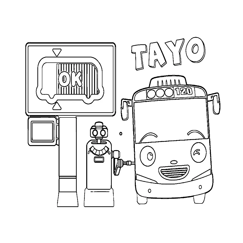 Tayo mengisi bensin