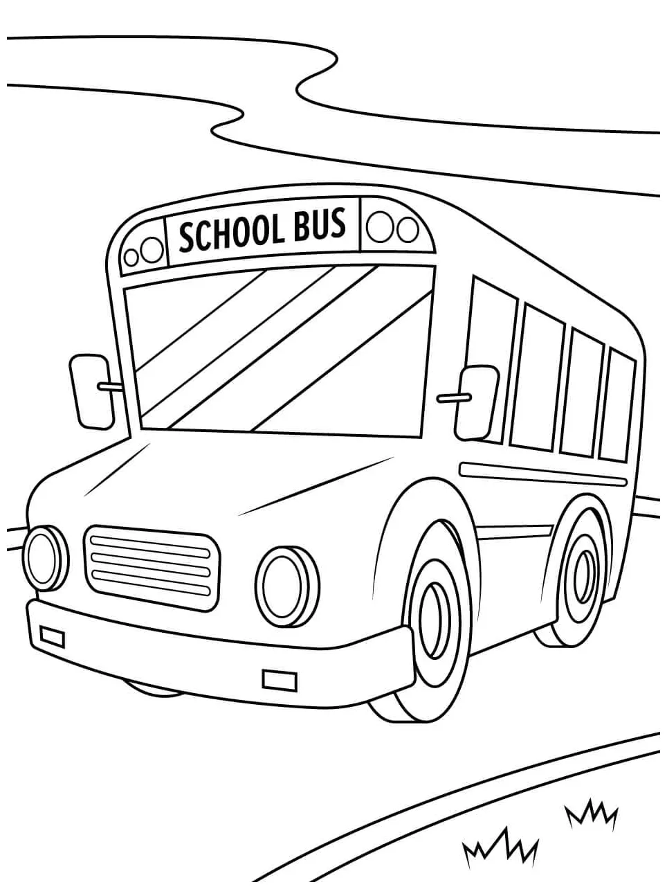 Bus sekolah sederhana