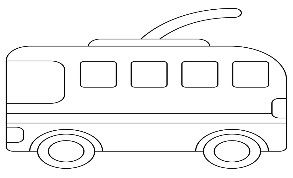 Emoji bus troli