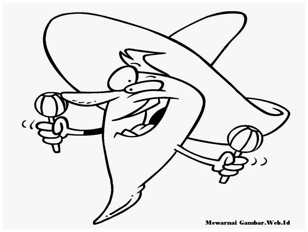 Mewarnai gambar cabai mewarnai gambar