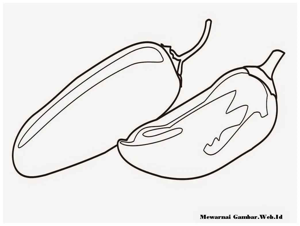 Mewarnai gambar cabai mewarnai gambar