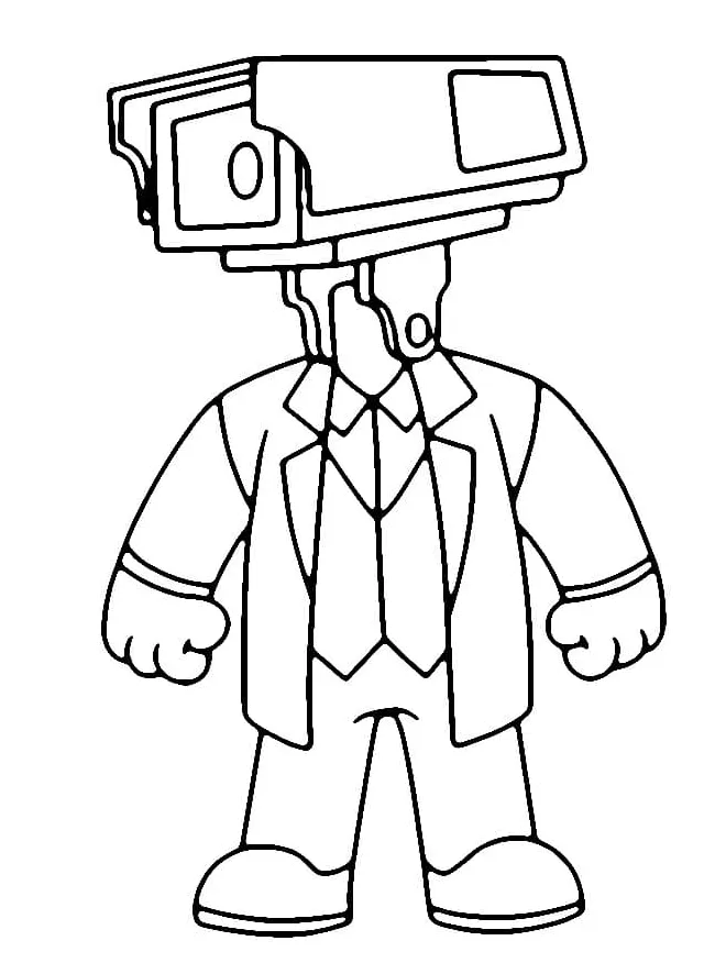 Cameraman coloring page download, print or color online for free