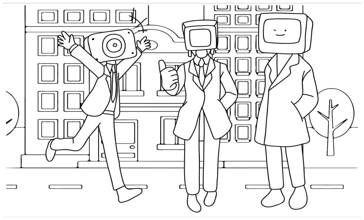 Pin on cameraman coloring pages