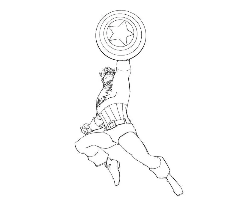 Captain america yang dapat dicetak