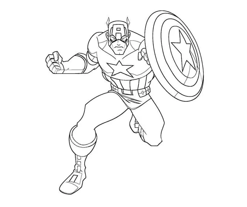 Kartun captain america marvel