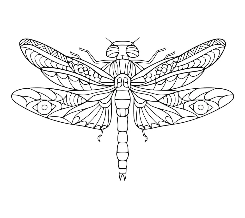 Capung zentangle