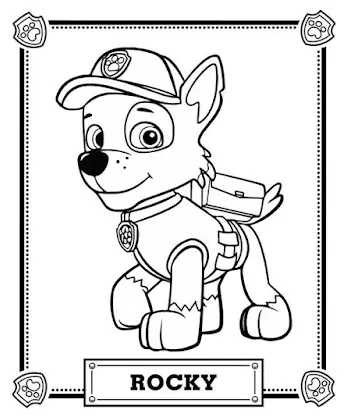 Gambar mewarnai paw patrol untuk anak paud dan tk artofit