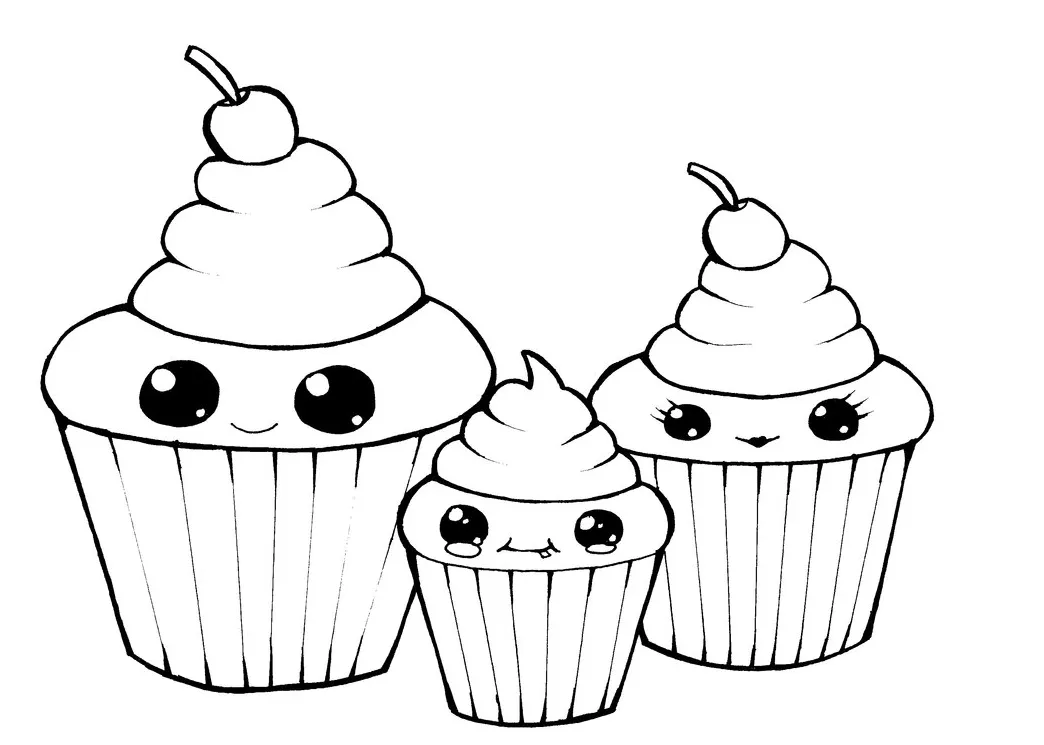 Gambar mewarnai Gambar printable cupcake coloring pages kids mewarna gambar mewarnai di siap cetak