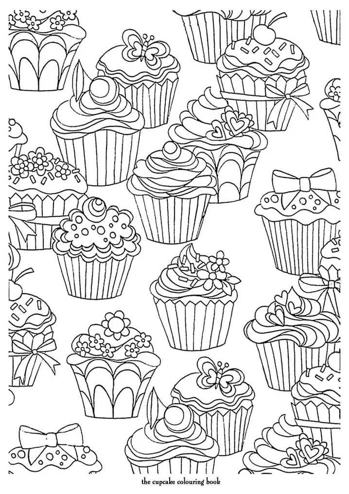 Mewarnai cupcake