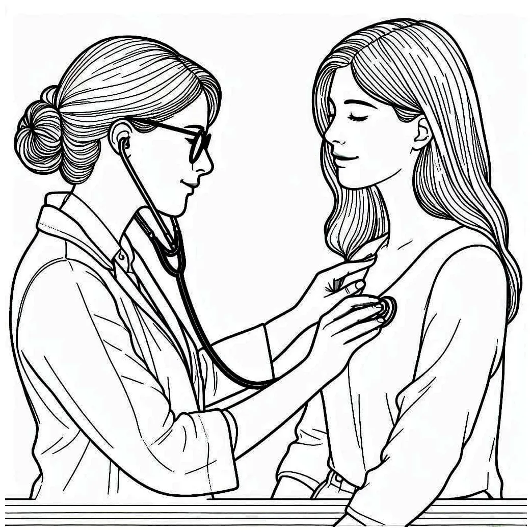 Dokter perempuan dan gadis
