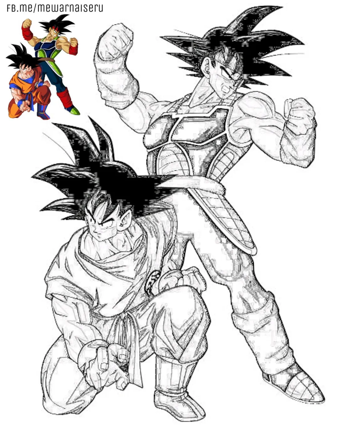 Mewarnai gambar dragon ball z mewarnai gambar