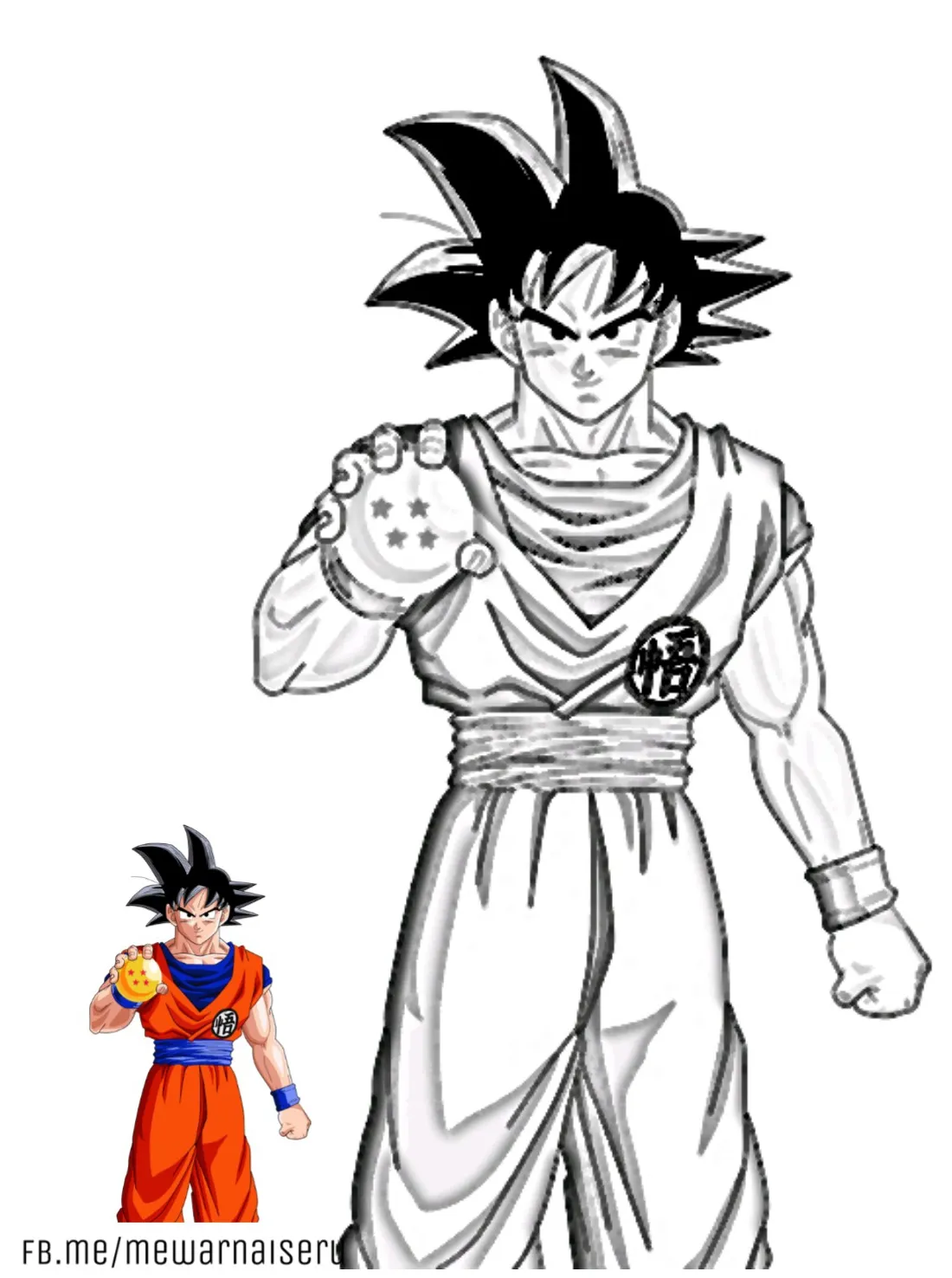 Mewarnai gambar dragon ball mewarnai gambar