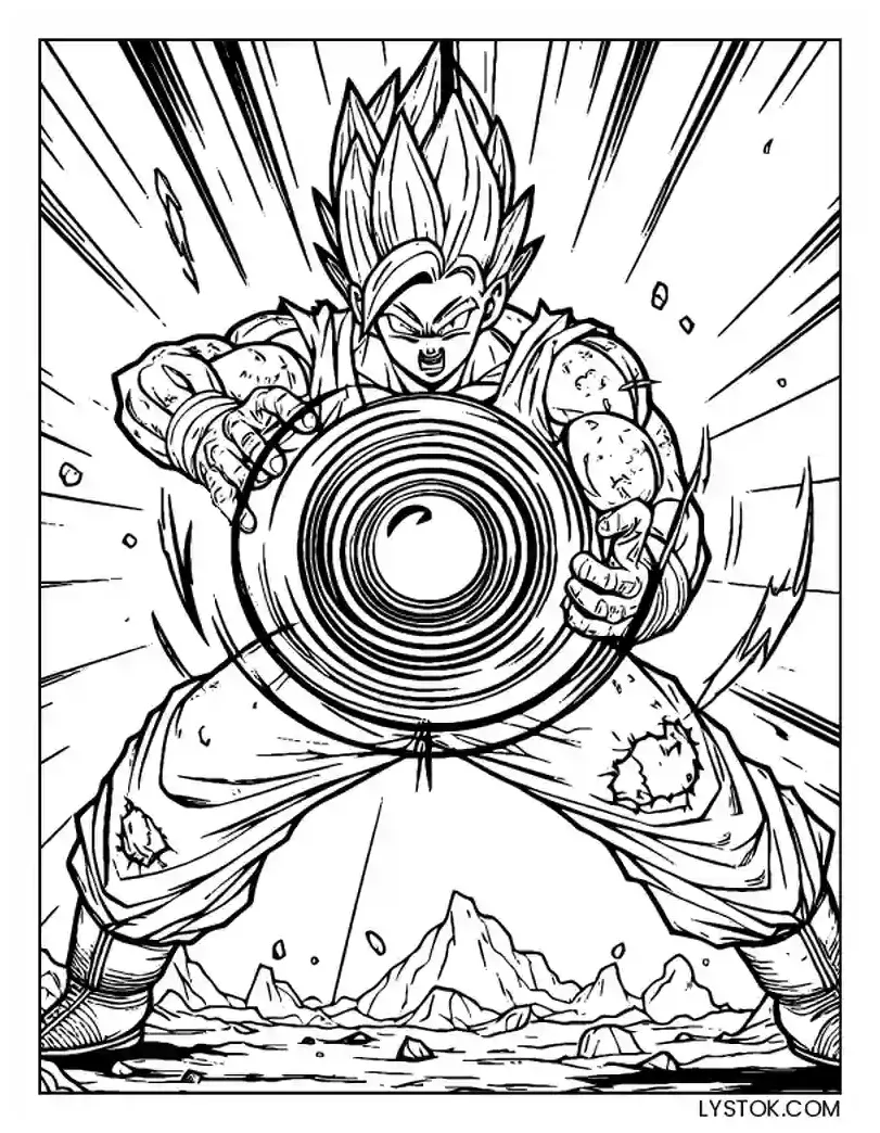 8 Dapat Dicetak Gratis Dragon Ball Z Mewarnai Gambar untuk Dewasa dan