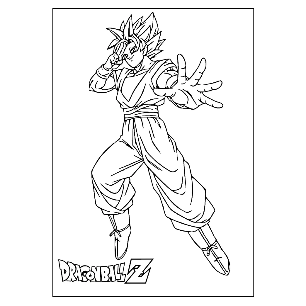 Jual Kertas Gambar Mewarnai Tema Dragon Ball | Kertas Mewarnai | Murah