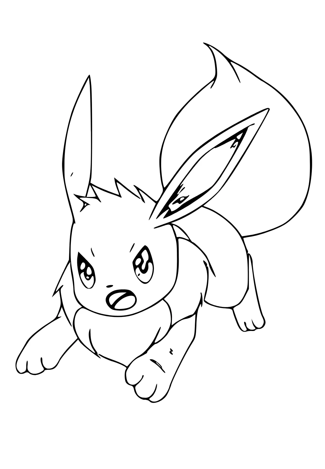 Dapat dicetak gratis eevee perlindungan mewarnai gambar, seprai dan
