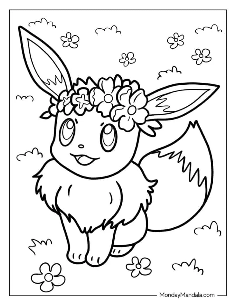 22 Eevee Coloring Pages (Free PDF Printables)