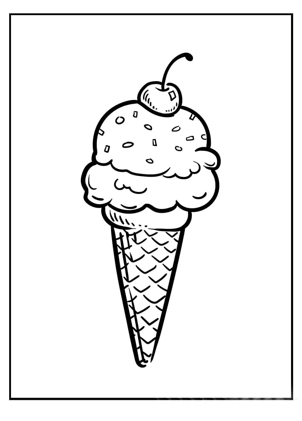 Ceri dengan es krim
