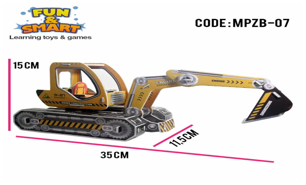 Mewarnai gambar excavator