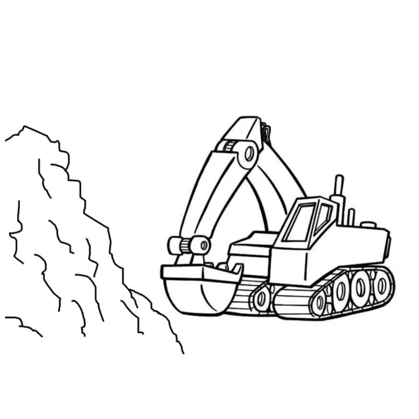 Jual buku / lembar mewarnai gambar excavator shopee indonesia