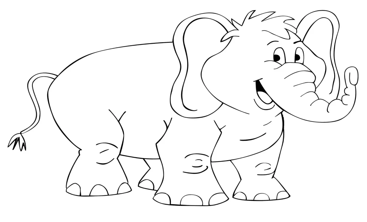 Mewarnai hewan gajah