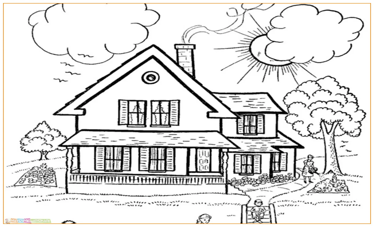 Gambar Mewarnai Rumah - Perumperindo.co.id