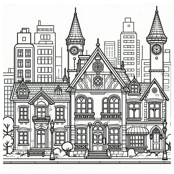 Gedung indah di kota