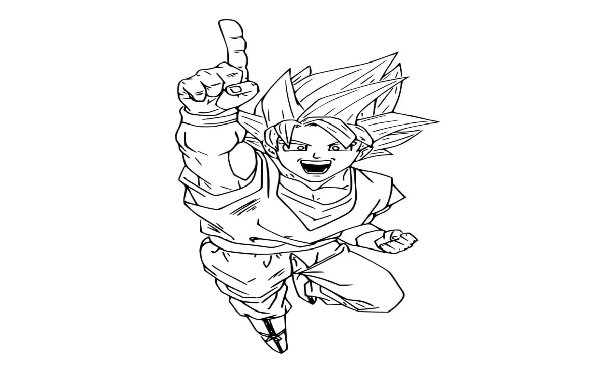 Son goku yang bahagia