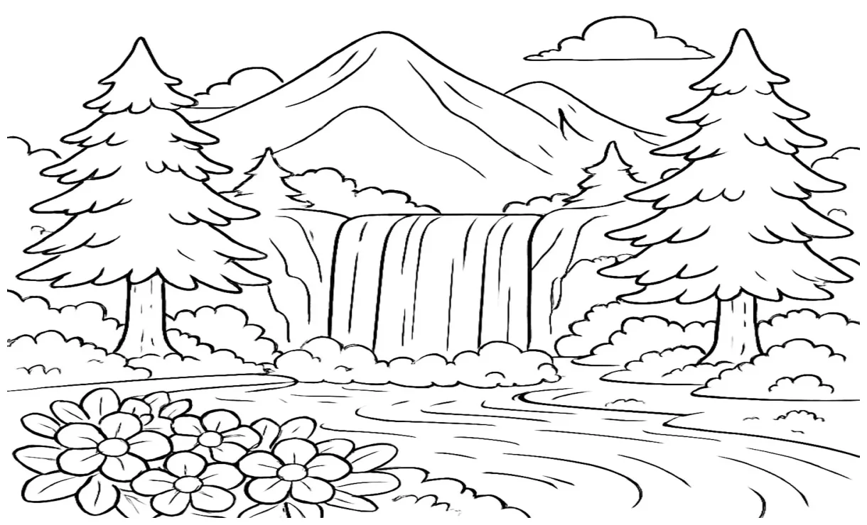 Mewarnai Gunung