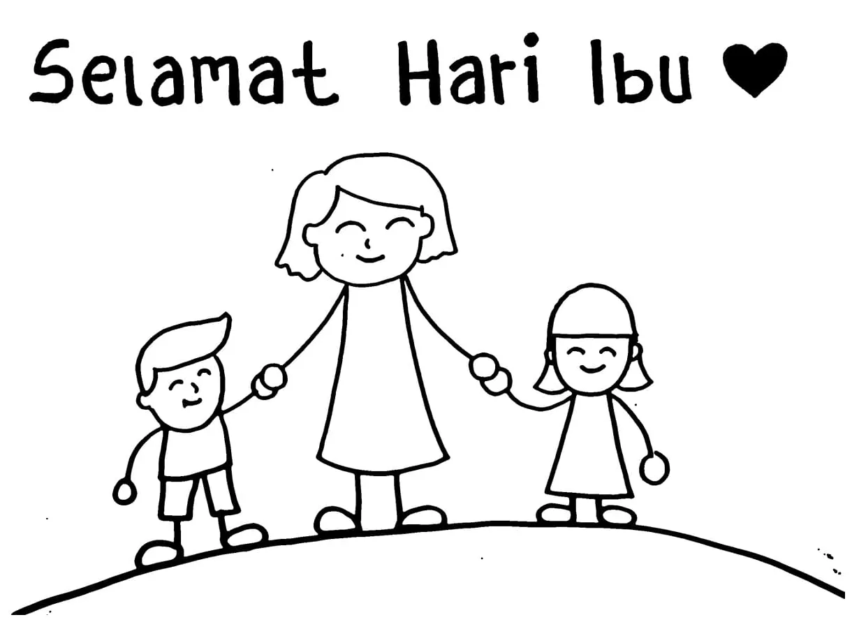 Hari ibu yang bahagia