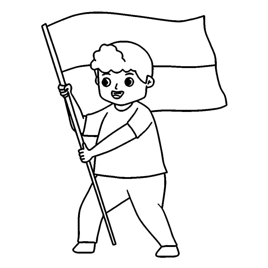 Orang dewasa merayakan hari kemerdekaan