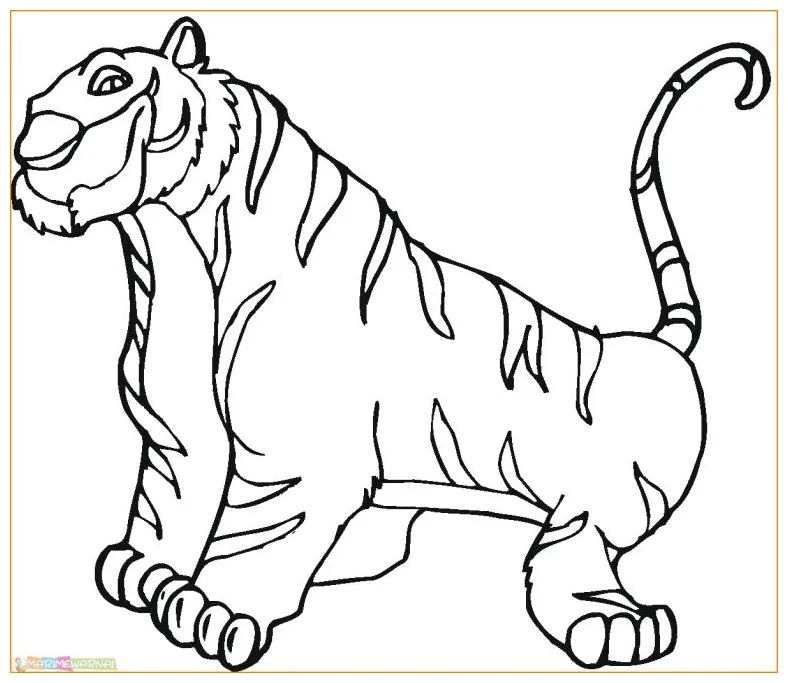 √20+ mewarnai gambar harimau untuk tk, paud, sd marimewarnai