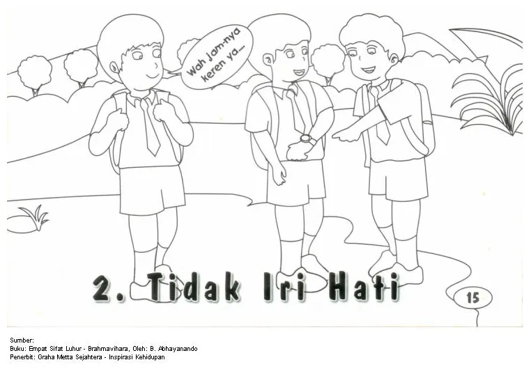 Sharing mewarnai tidak iri hati