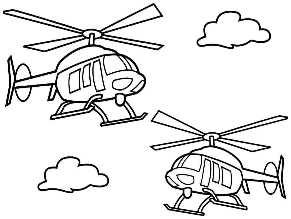 Dua helikopter