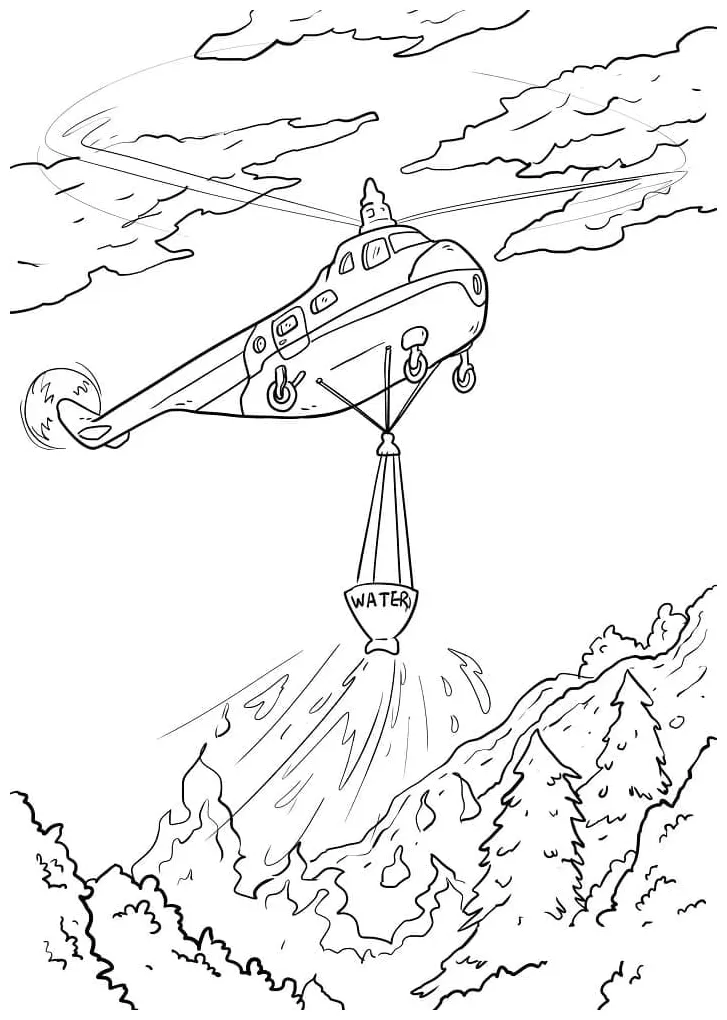Helikopter pemadam kebakaran