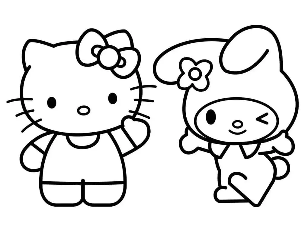 Hello kitty dan my melody