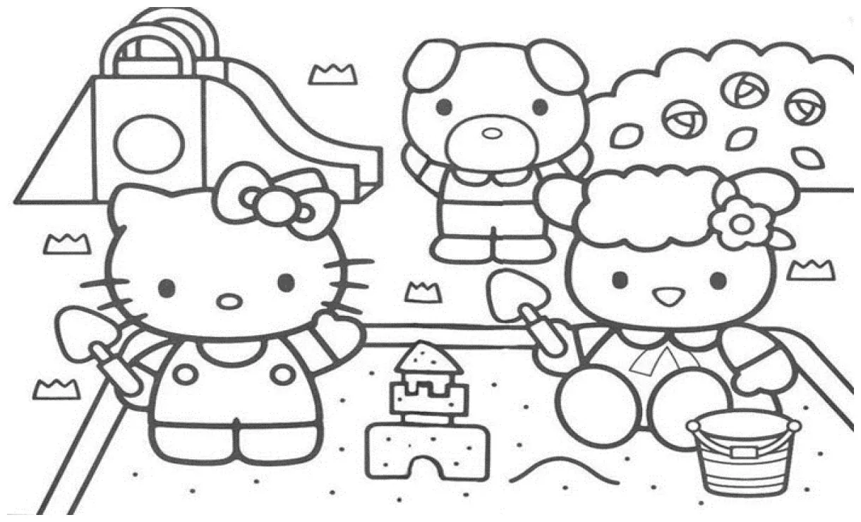 √Kumpulan Gambar Mewarnai Hello Kitty Untuk Anak SD, TK - Marimewarnai.com