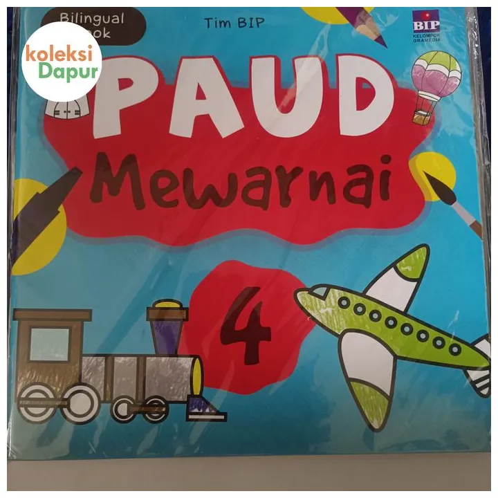 Promo buku anak paud mewarnai 4 bip bilingual book mewarnai ori