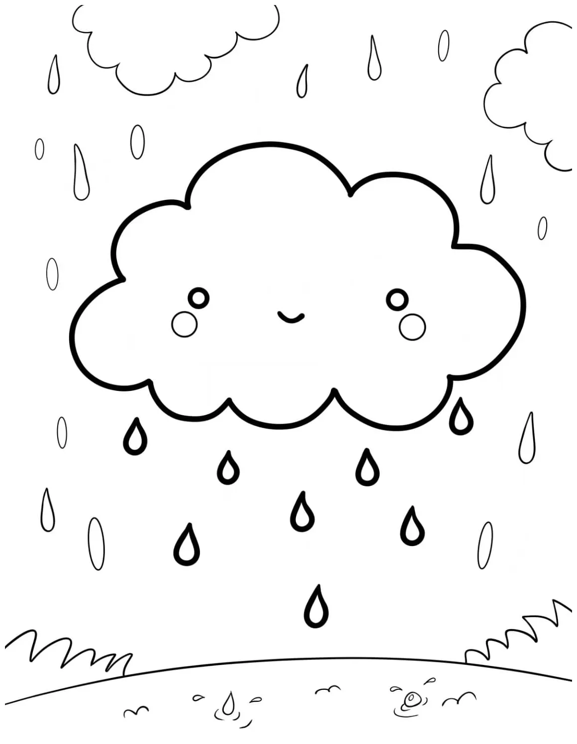 Awan hujan lucu banget