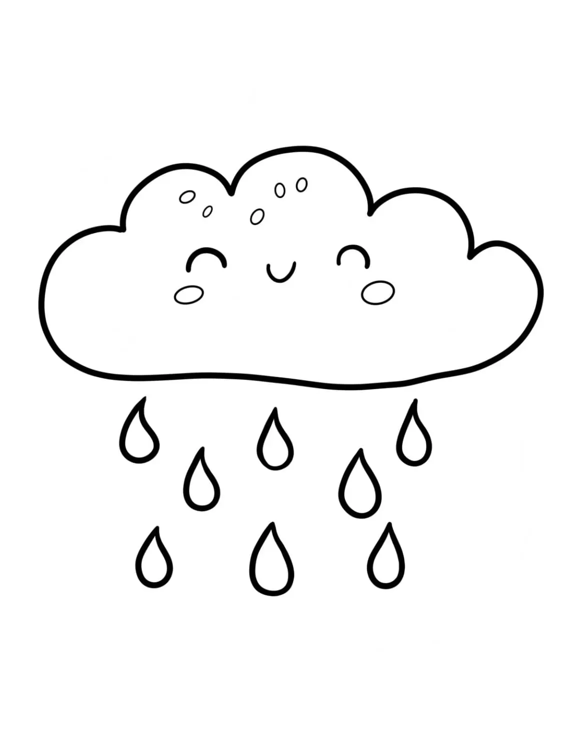 Awan hujan tersenyum