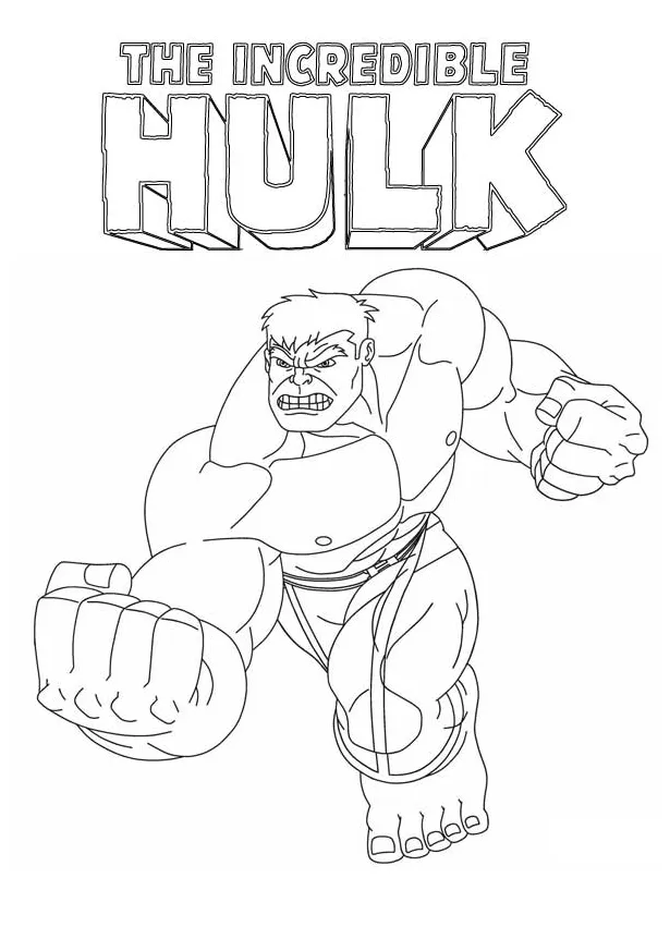 Mewarnai gambar hulk