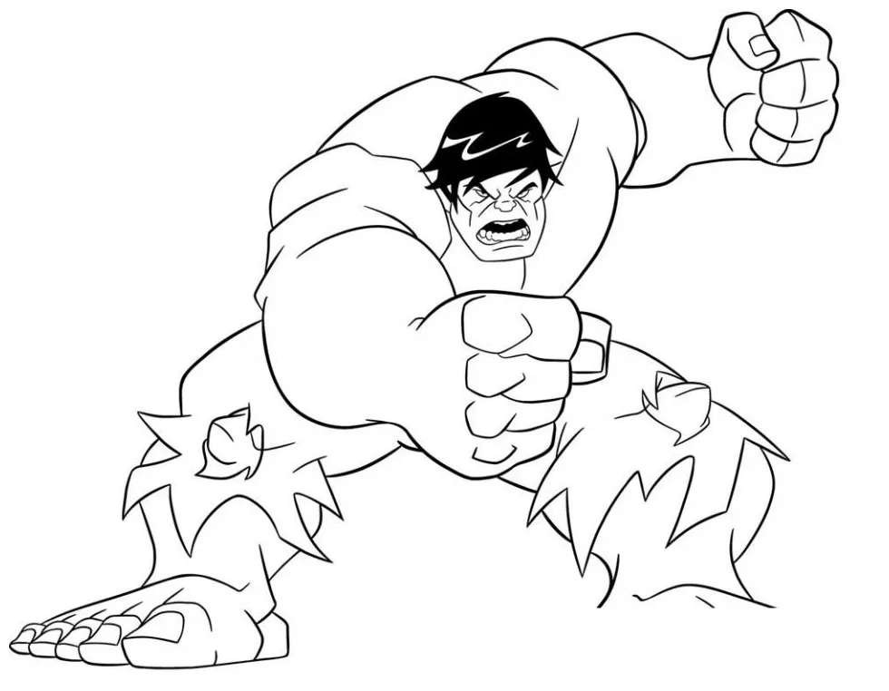 Gambar mewarnai Mewarnai gambar pemandangan com gambar hulk untuk mewarnai riset siap cetak