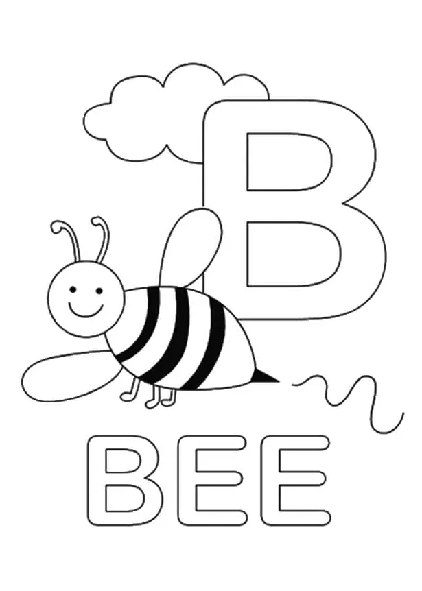 Bumble bee huruf b