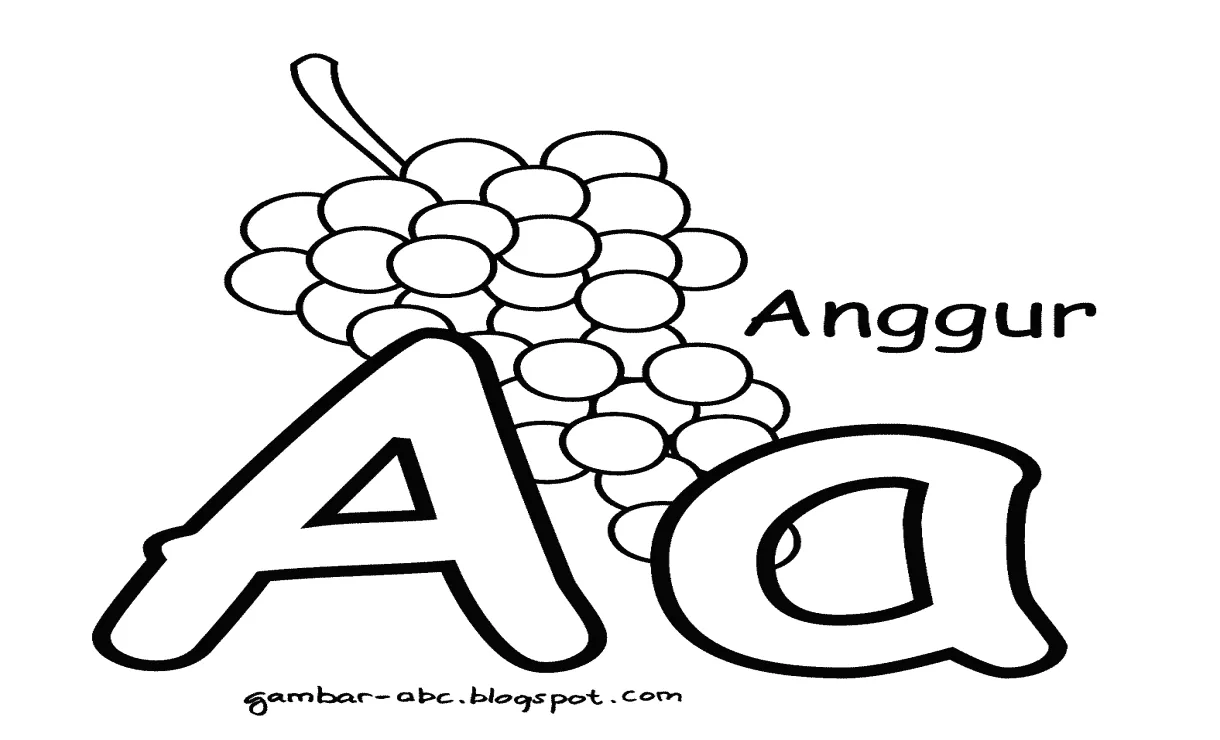 Koleksi 15+ gambar mewarnai huruf abc kataucap