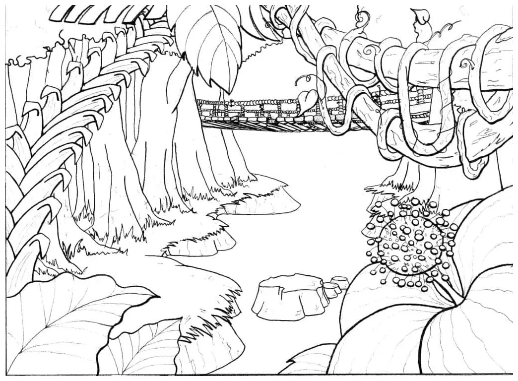 Landskap hutan 1
