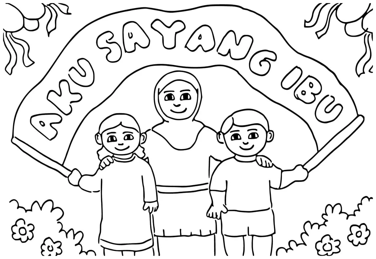 Hari ibu yang dapat dicetak
