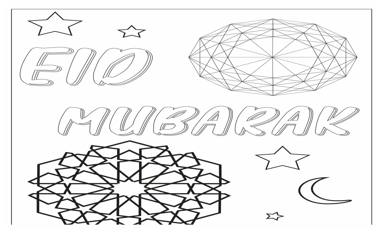 Mewarnai gambar selamat idul fitri 53+ koleksi gambar