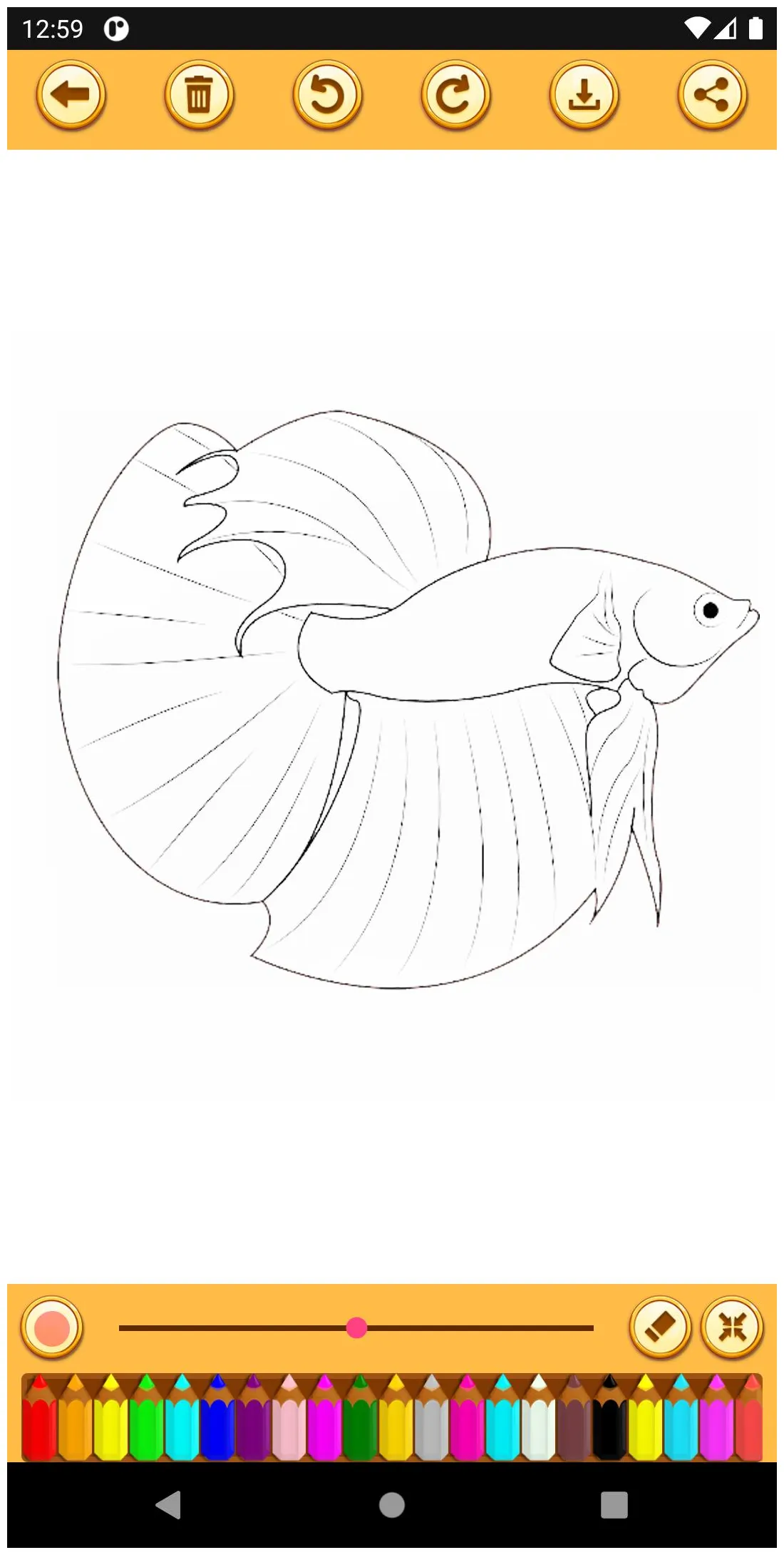 Detail mewarnai gambar ikan cupang koleksi nomer 17