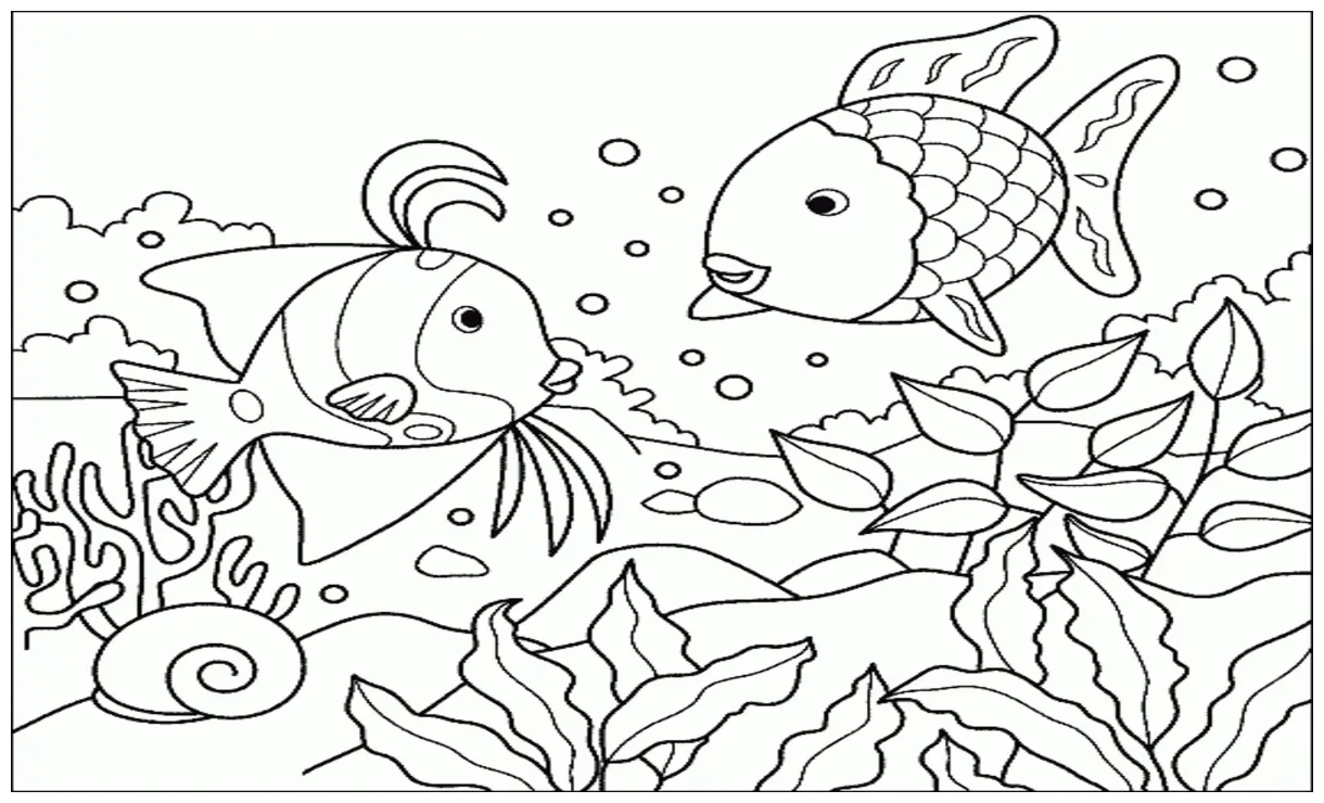 Dua Ikan di Laut