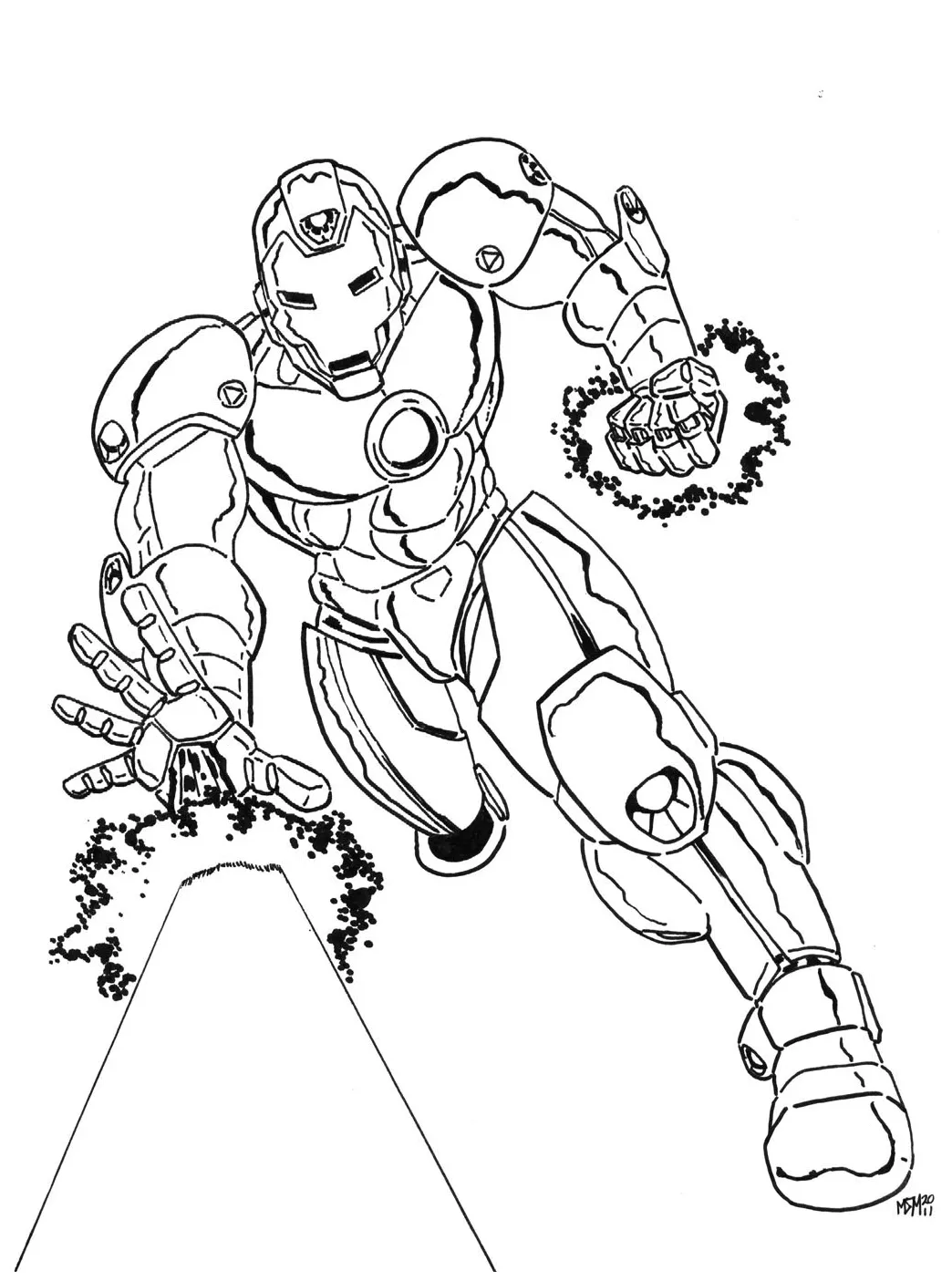 Mewarnai iron man mewarnai gambar iron man