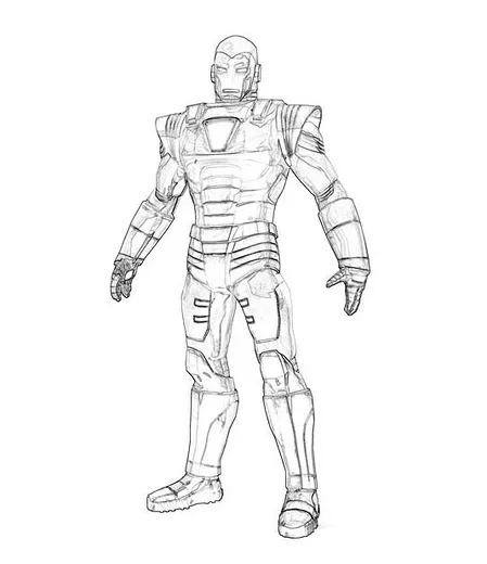 Mewarnai iron man mewarnai gambar iron man